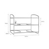 Hastings Home Kitchen Wrap Storage Rack, 3-tier Pantry Organizer for Foil, Plastic Bags, Cabinet for Wax, Chrome 807590FUD
